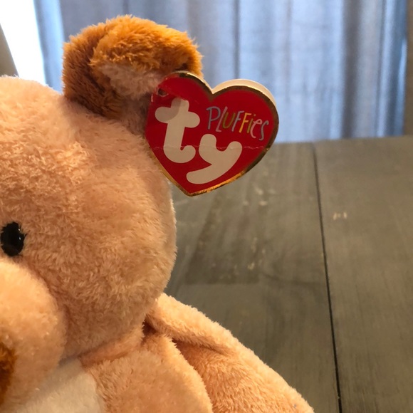 2002 TY Pluffies Tylux Plush Corkscrew the pig NWT - Picture 2 of 5